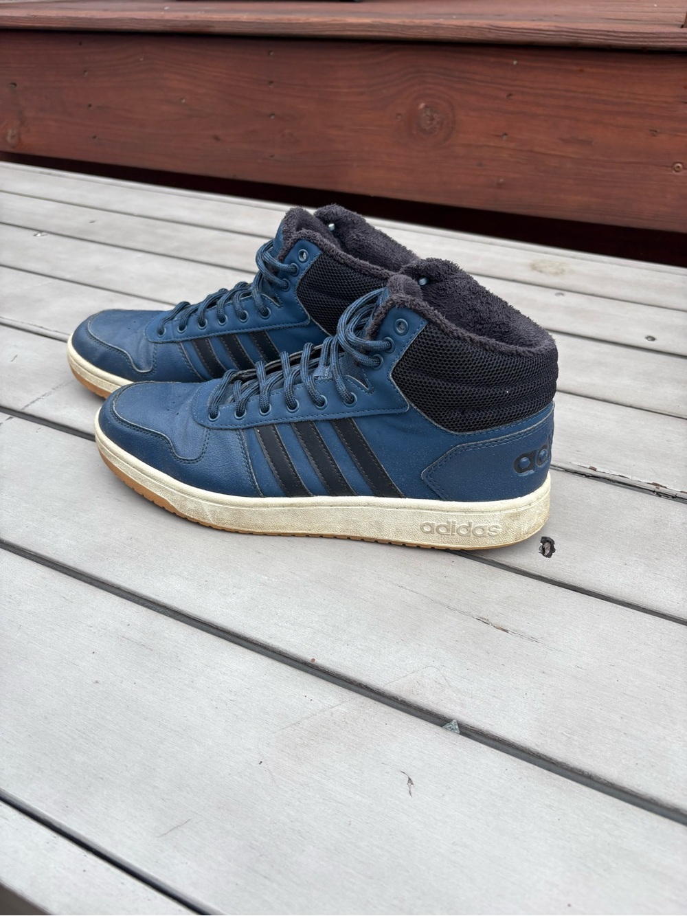 Adidas Men's Navy High-Top Sneakers